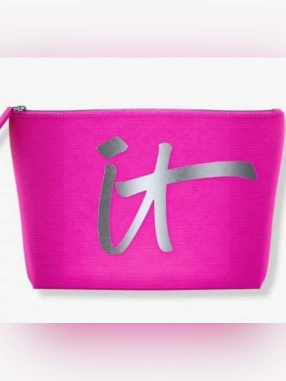 IT Cosmetics Hot Pink Cosmetic Pouch and Confidence In an Eye Cream Bundle! NEW! - Picture 2 of 6
